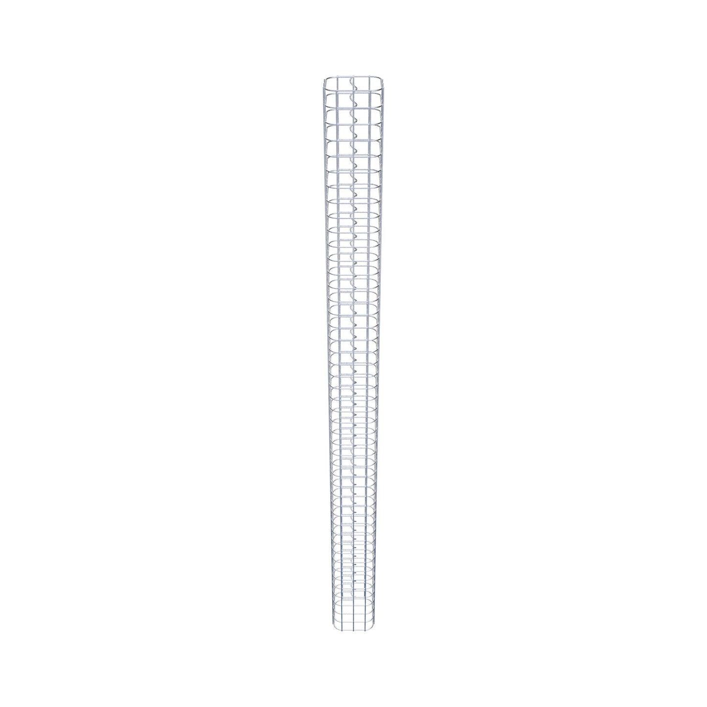 Gabionsøjle firkantet 17 cm x 17 cm, 230 cm høj, MW 5 cm x 5 cm