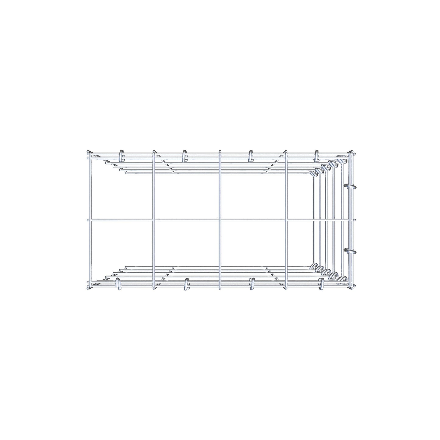 Toegevoegde pool type 4 50 cm x 40 cm x 20 cm (L x H x D), maaswijdte 10 cm x 10 cm, C-ring