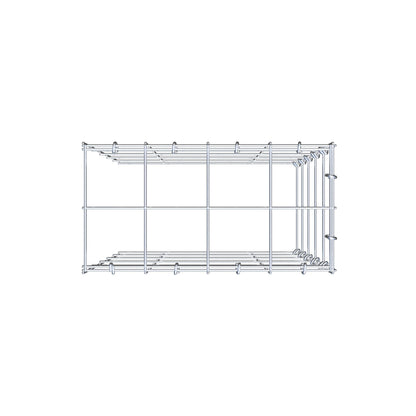 Toegevoegde pool type 4 50 cm x 40 cm x 20 cm (L x H x D), maaswijdte 10 cm x 10 cm, C-ring