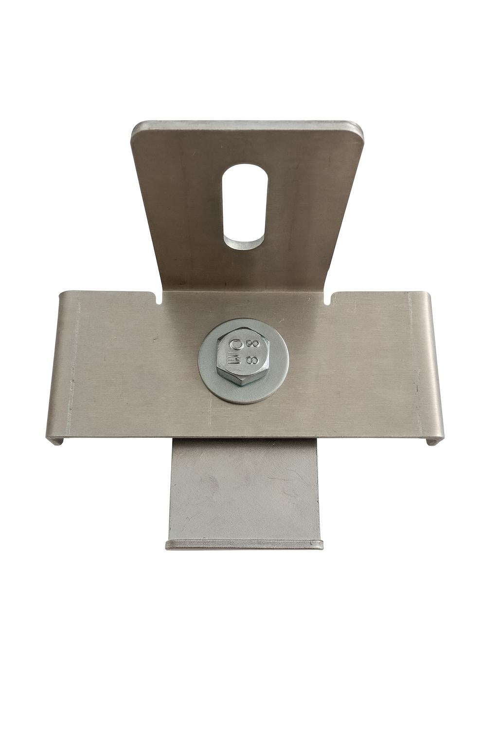 Klem met hekhouder Maaswijdte 10 x 10 cm, aluminium