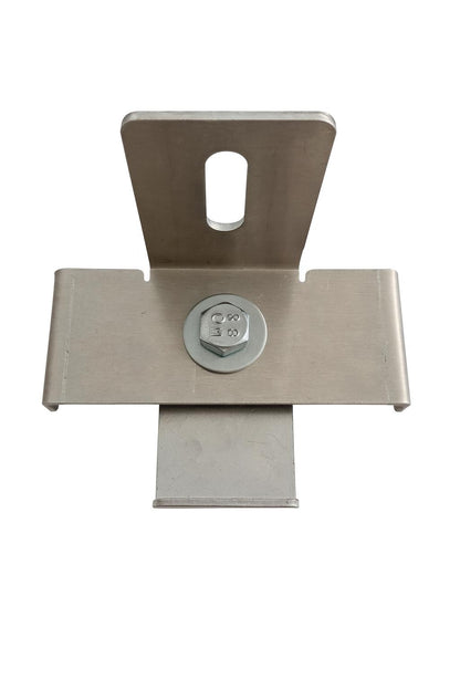 Klem met hekhouder Maaswijdte 10 x 10 cm, aluminium