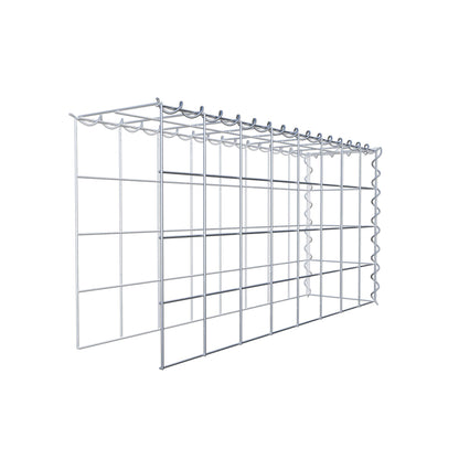 Add-on schanskorf type 4 80 cm x 40 cm x 20 cm (L x H x D), maaswijdte 10 cm x 10 cm, spiraalvormig