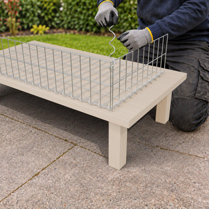 Gabione 100 cm x 20 cm x 50 cm (L x H x T), Maschenweite 5 cm x 10 cm, Spirale