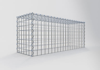 Add-on schanskorf type 3 100 cm x 40 cm x 30 cm (L x H x D), maaswijdte 5 cm x 5 cm, spiraalvormig