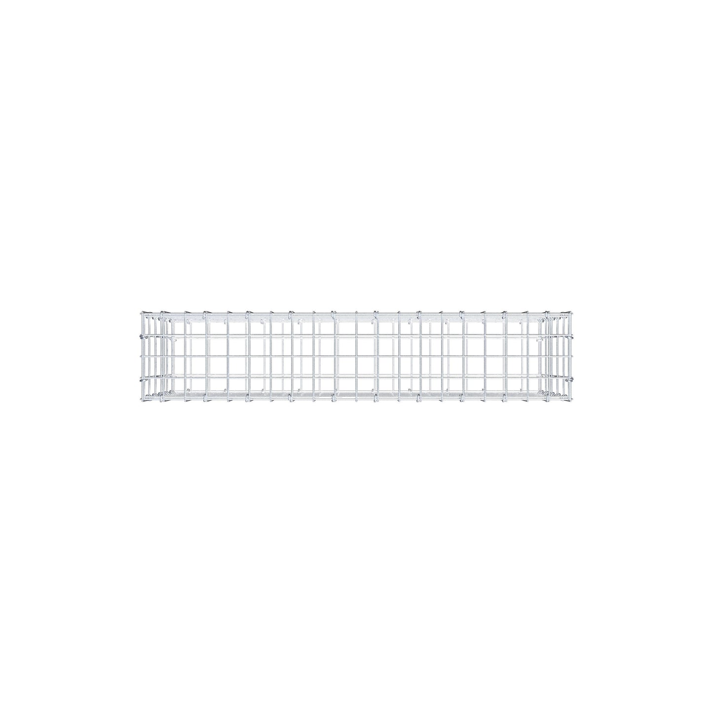 Gabbione 100 cm x 50 cm x 20 cm (L x H x P), maglia 5 cm x 10 cm, anello a C