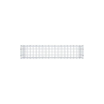 Gabbione 100 cm x 50 cm x 20 cm (L x H x P), maglia 5 cm x 10 cm, anello a C