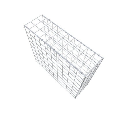 Monteret gabion type 4 100 cm x 90 cm x 30 cm (L x H x D), maskestørrelse 10 cm x 10 cm, C-ring