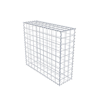 Gabion 100 cm x 90 cm x 30 cm (L x H x D), maskstorlek 10 cm x 10 cm, spiral