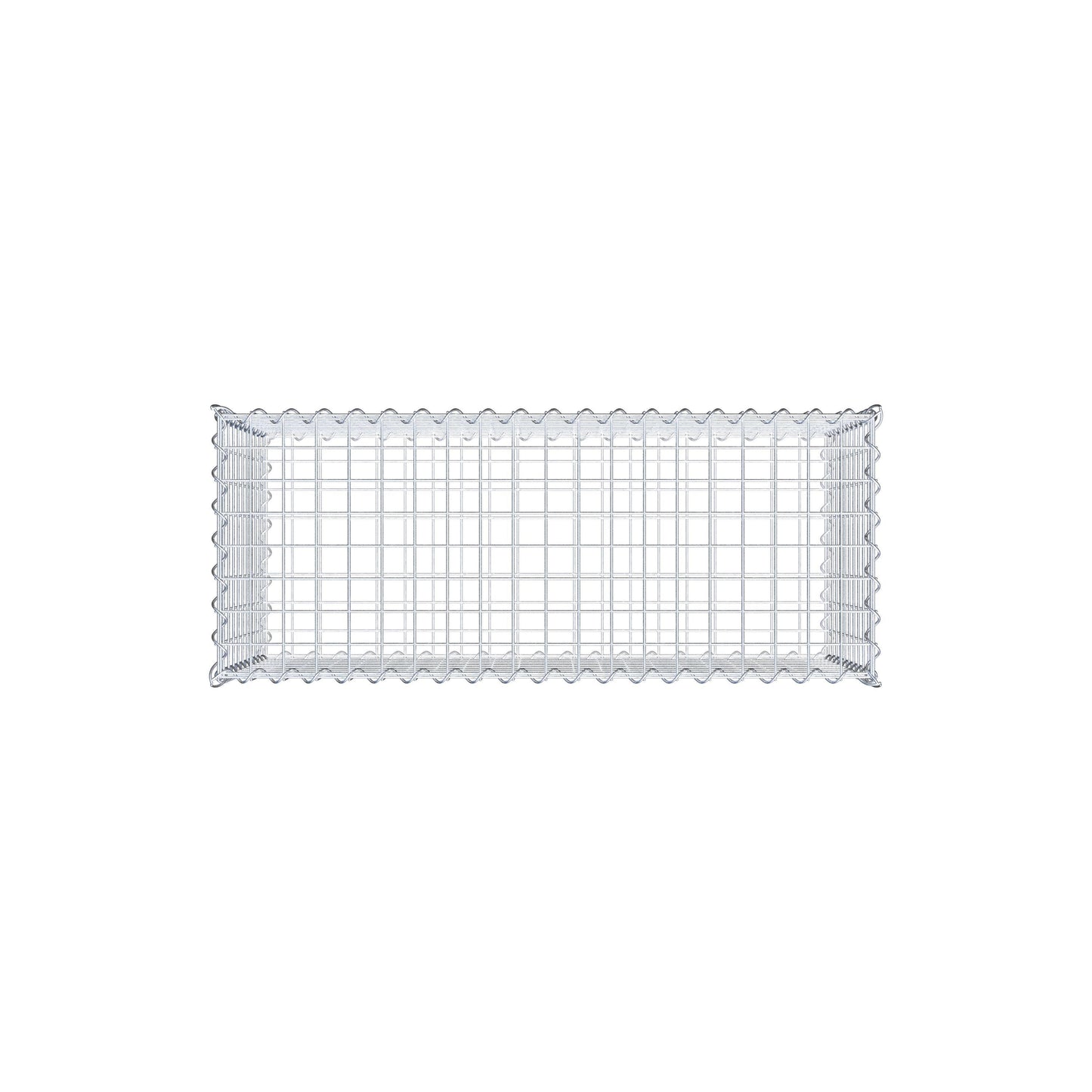 Gabion 100 cm x 50 cm x 40 cm (L x H x D), maskestørrelse 5 cm x 5 cm, spiral