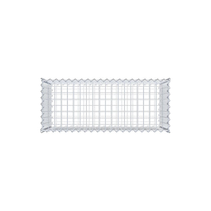 Gabion 100 cm x 50 cm x 40 cm (L x H x D), maskestørrelse 5 cm x 5 cm, spiral