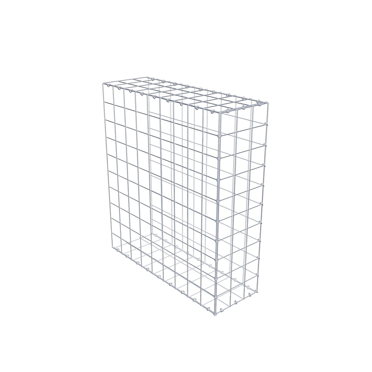 Fourche rapportée type 2 100 cm x 90 cm x 30 cm (L x H x P), mailles 10 cm x 10 cm, anneau en C