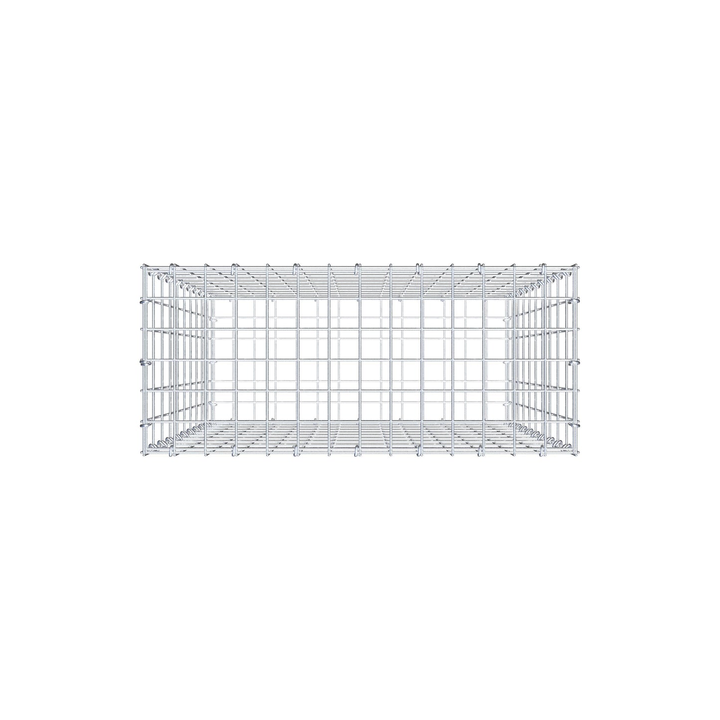 Schanskorf 100 cm x 70 cm x 30 cm (L x H x D), maaswijdte 5 cm x 10 cm, C-ring