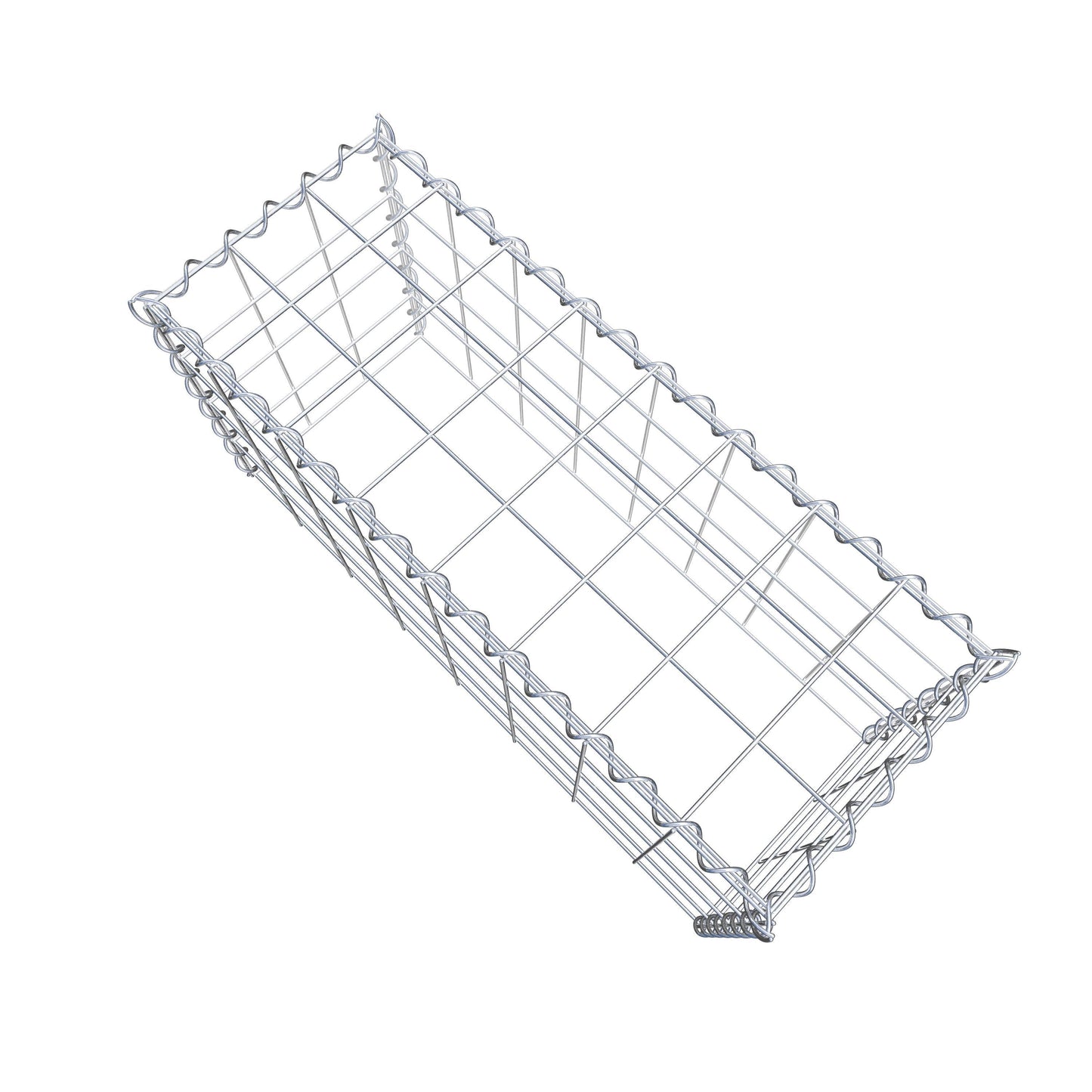 Add-on schanskorf type 3 80 cm x 40 cm x 30 cm (L x H x D), maaswijdte 10 cm x 10 cm, spiraalvormig