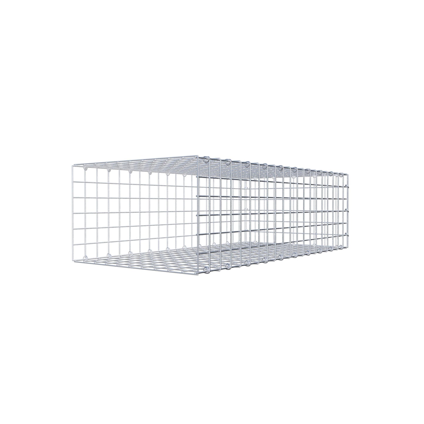 Anbaugabione Typ 2 100 cm x 30 cm x 50 cm (L x H x T), Maschenweite 5 cm x 5 cm, C-Ring