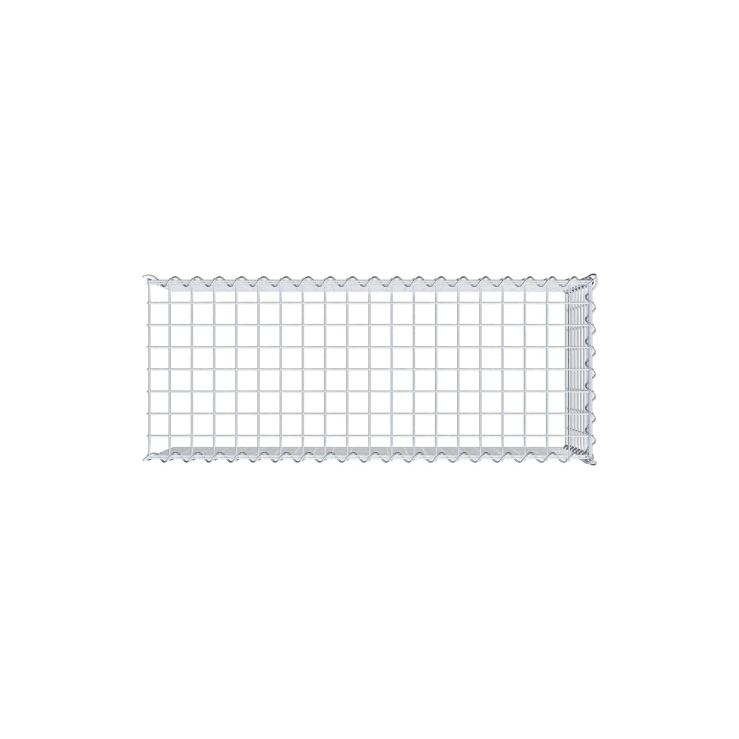 Gabbione aggiuntivo tipo 4 100 cm x 40 cm x 40 cm (L x A x P), dimensione maglia 5 cm x 5 cm, a spirale