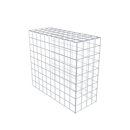 Monteret gabion type 4 100 cm x 90 cm x 40 cm (L x H x D), maskestørrelse 10 cm x 10 cm, C-ring