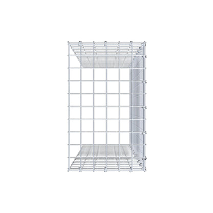 Type 4 oplegkorf 100 cm x 30 cm x 50 cm (L x H x D), maaswijdte 5 cm x 5 cm, C-ring