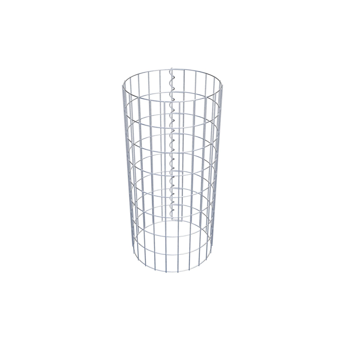 Columna de gaviones redonda 37 cm de diámetro, 80 cm de altura, malla 5 cm x 10 cm