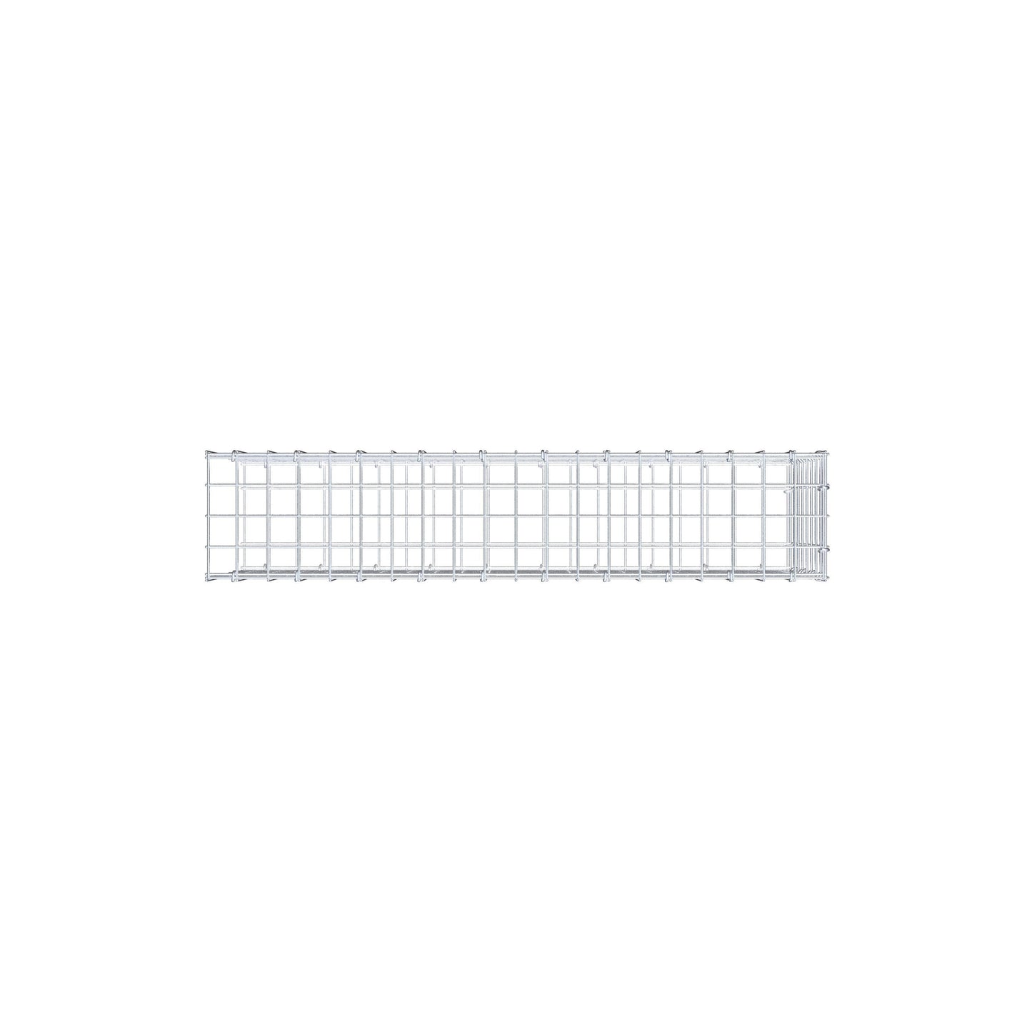Monteret gabion type 2 100 cm x 40 cm x 20 cm (L x H x D), maskestørrelse 5 cm x 5 cm, C-ring