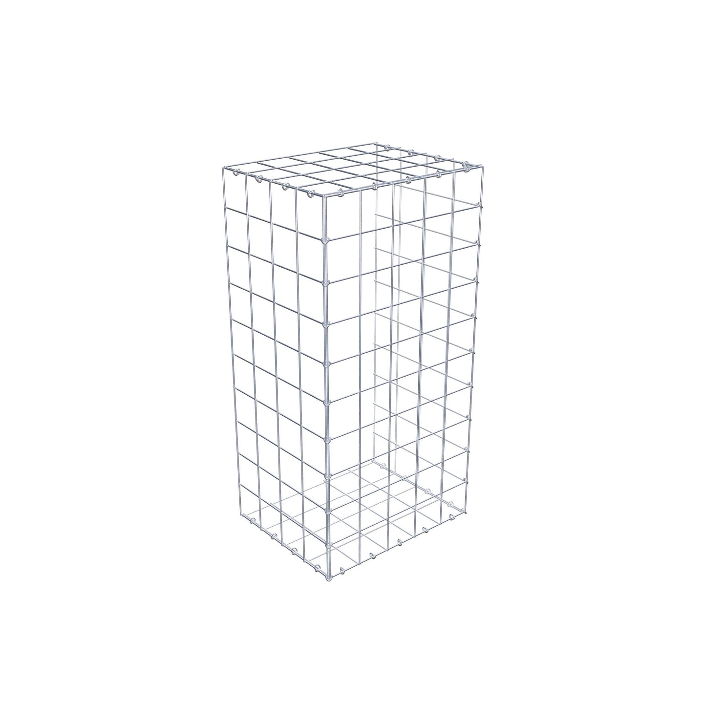 Gavión complementario de tipo 2 100 cm x 40 cm x 50 cm (L x A x P), malla 10 cm x 10 cm, anillo en C