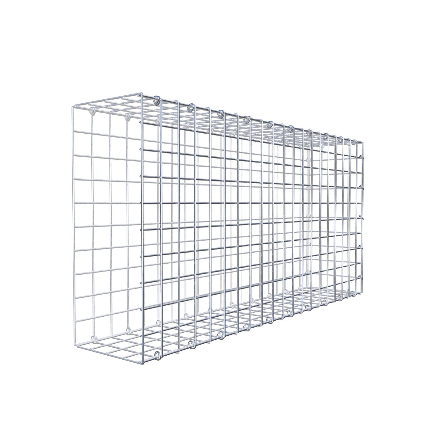 Anbaugabione Typ 2 100 cm x 50 cm x 20 cm (L x H x T), Maschenweite 5 cm x 5 cm, C-Ring