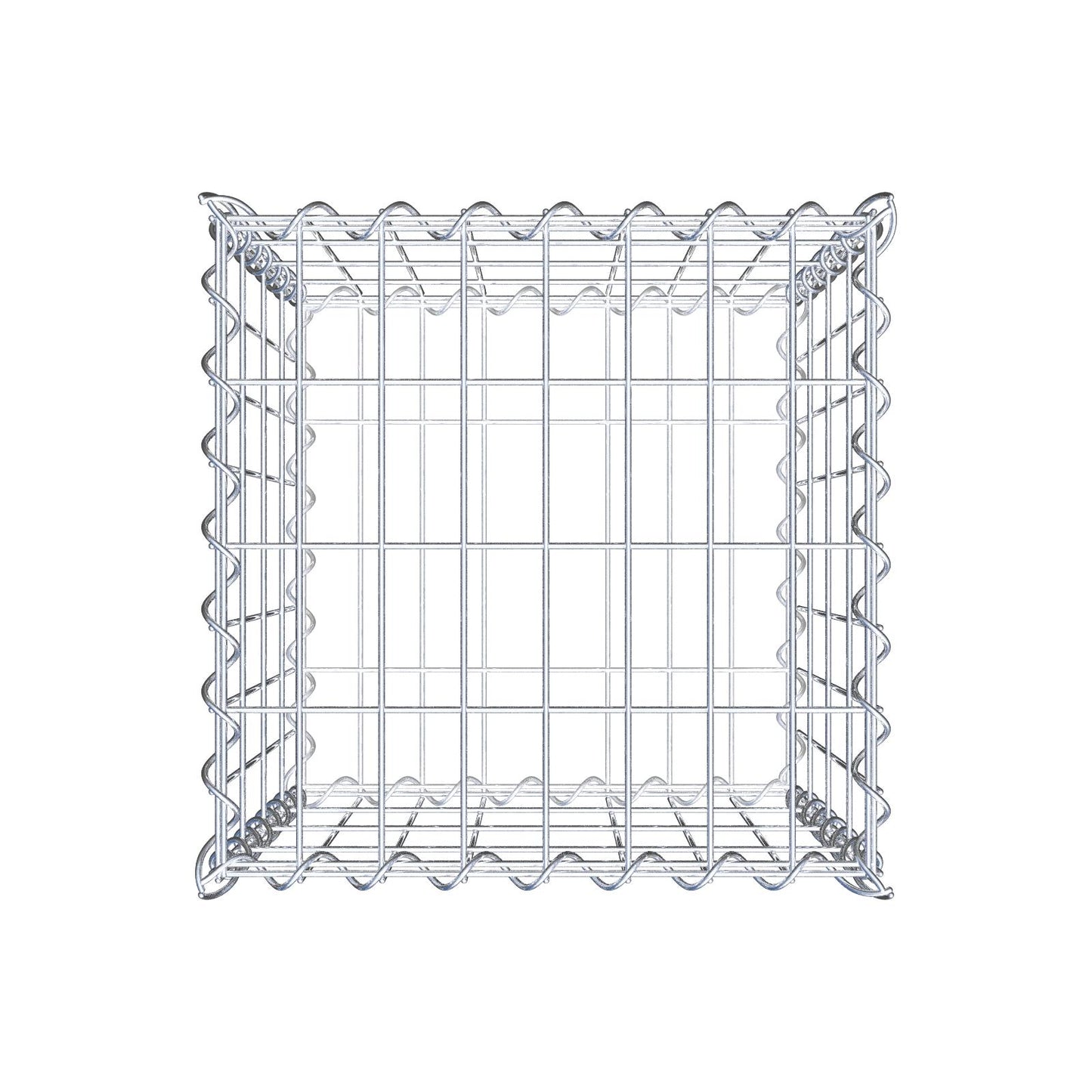 Gabbione 40 cm x 40 cm x 40 cm (L x H x P), maglia 5 cm x 10 cm, spirale