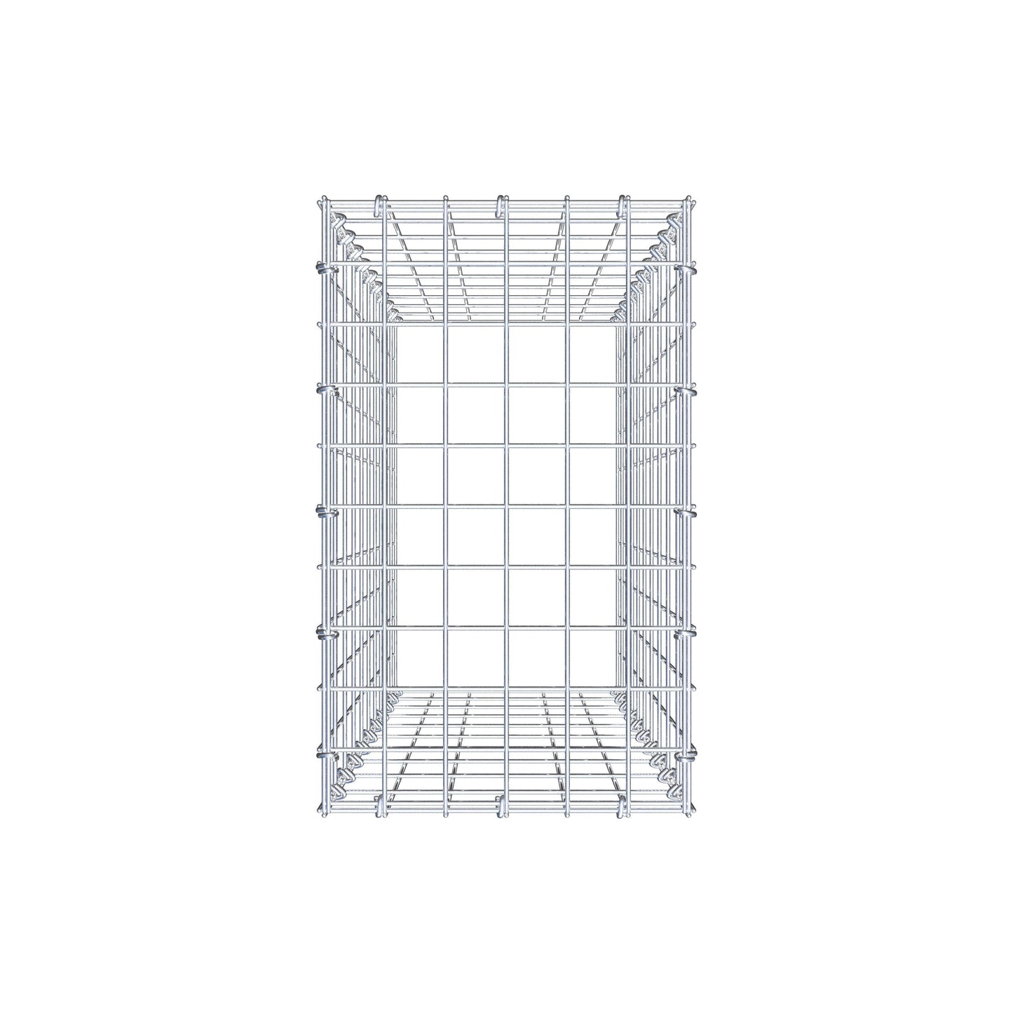 Type 3 oplegkorf 100 cm x 30 cm x 50 cm (L x H x D), maaswijdte 5 cm x 10 cm, C-ring