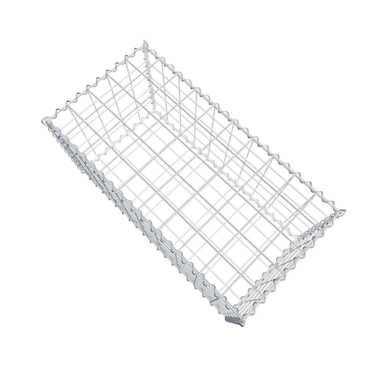 2er Set Gabionen 100 cm x 50 cm x 50 cm (L x H x T), Maschenweite 10 x 10 cm, Spirale