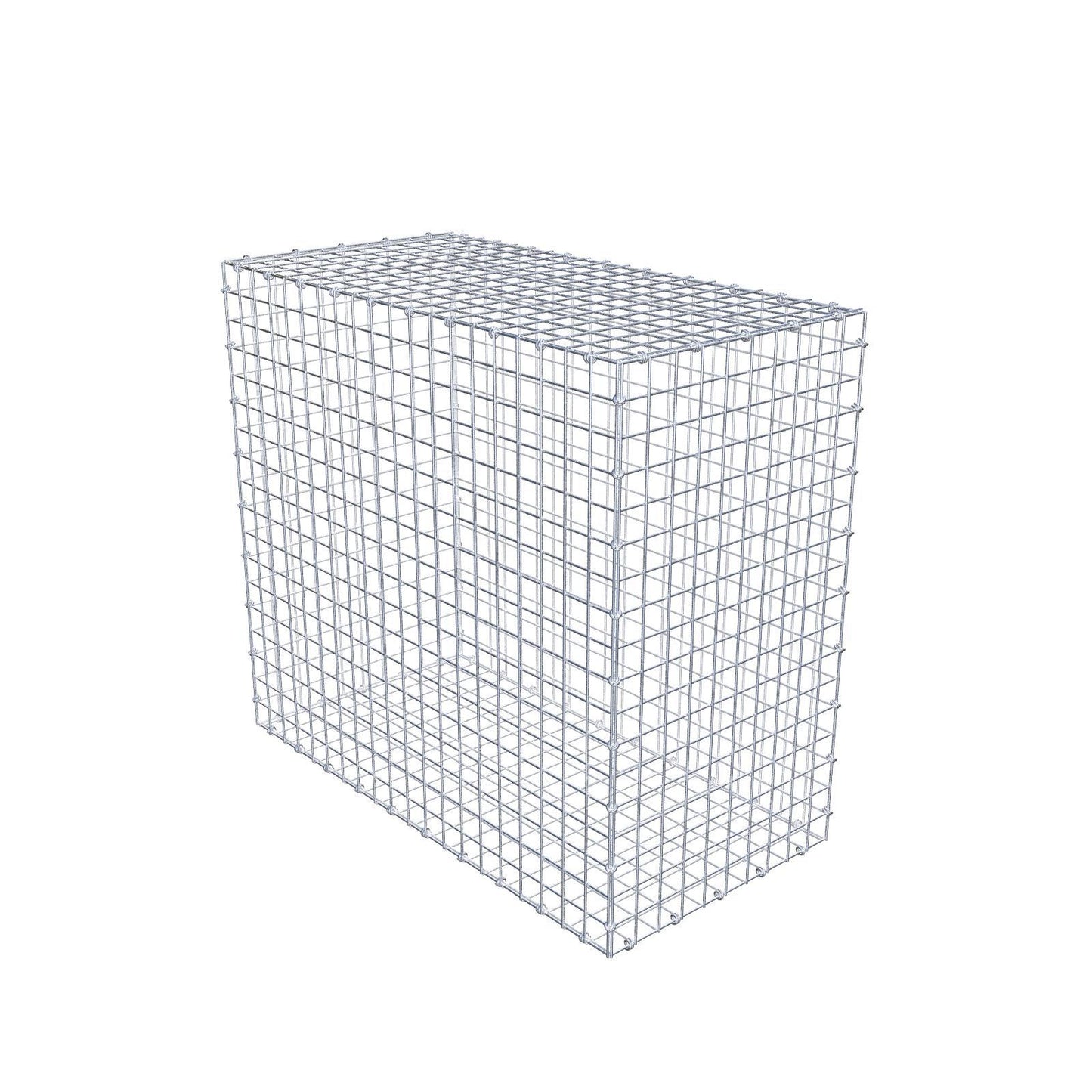Gabion 100 cm x 90 cm x 50 cm (L x H x D), maskestørrelse 5 x 5 cm, spiralring
