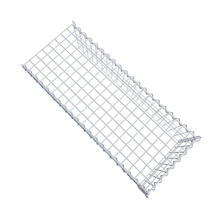Add-on schanskorf type 4 100 cm x 30 cm x 40 cm (L x H x D), maaswijdte 5 cm x 10 cm, spiraalvormig