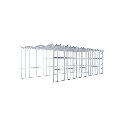 Add-on schanskorf type 4 100 cm x 30 cm x 40 cm (L x H x D), maaswijdte 5 cm x 10 cm, spiraalvormig