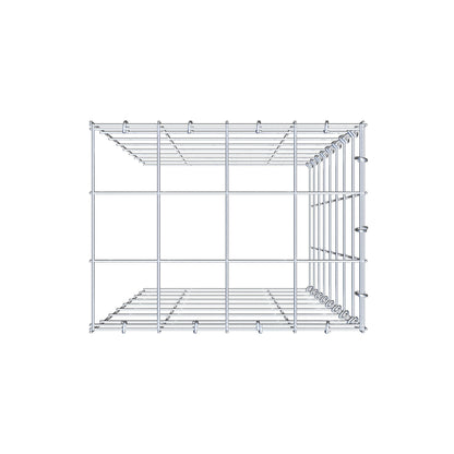 Add-on schanskorf type 4 80 cm x 40 cm x 30 cm (L x H x D), maaswijdte 10 cm x 10 cm, C-ring