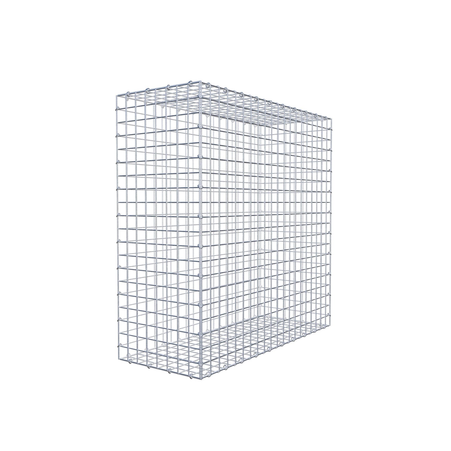 Gabion 100 cm x 100 cm x 40 cm (L x H x D), maskstorlek 5 cm x 5 cm, C-ring