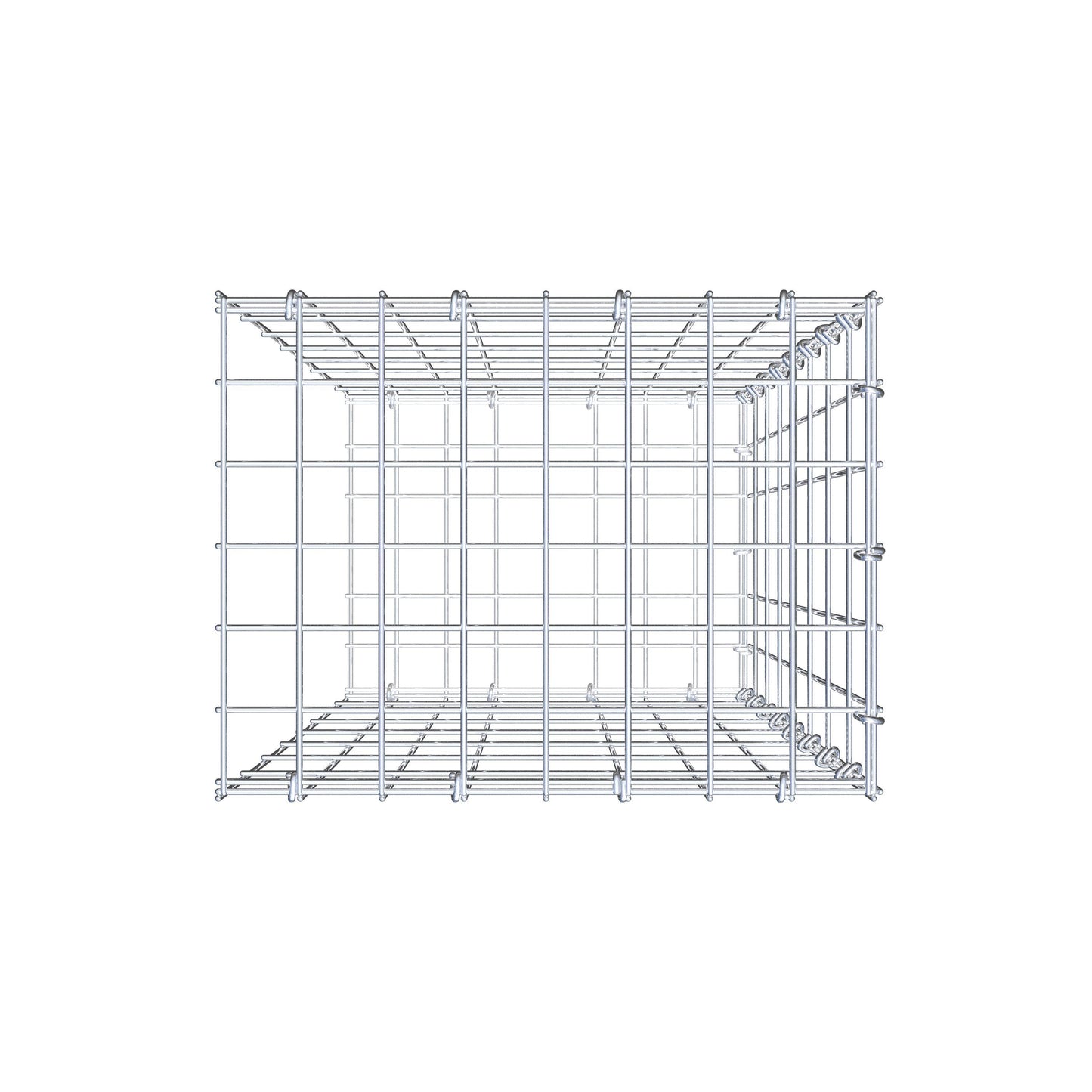 Toegevoegde pool type 2 80 cm x 40 cm x 30 cm, maaswijdte 5 cm x 10 cm, C-ring