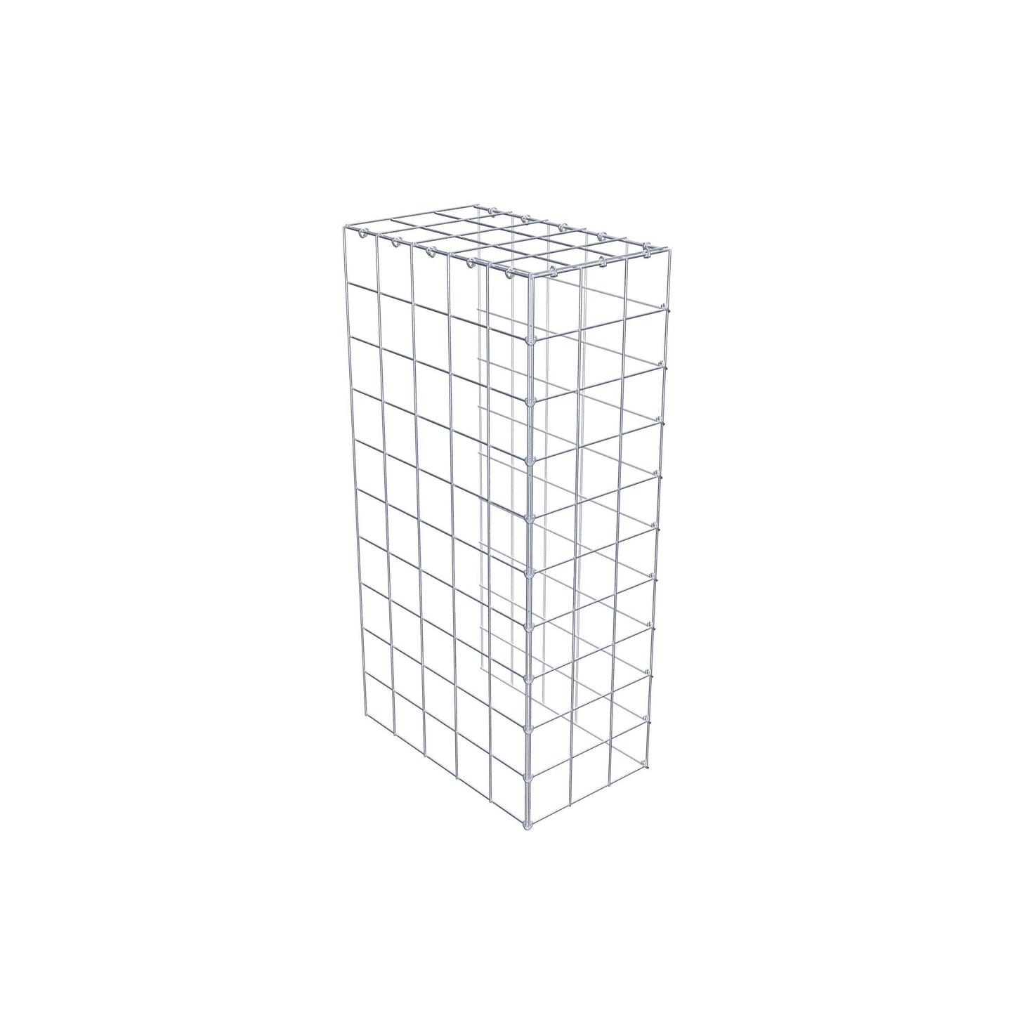Type 4 oplegkorf 100 cm x 50 cm x 30 cm (L x H x D), maaswijdte 10 cm x 10 cm, C-ring