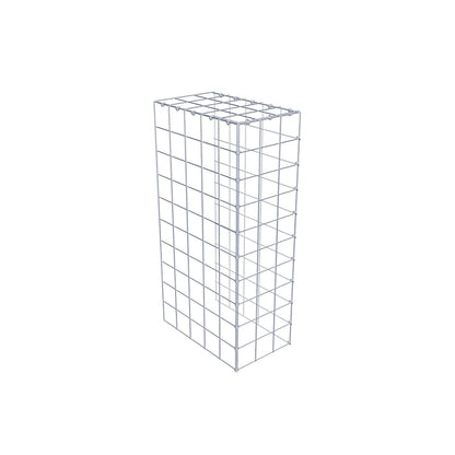 Type 4 oplegkorf 100 cm x 50 cm x 30 cm (L x H x D), maaswijdte 10 cm x 10 cm, C-ring