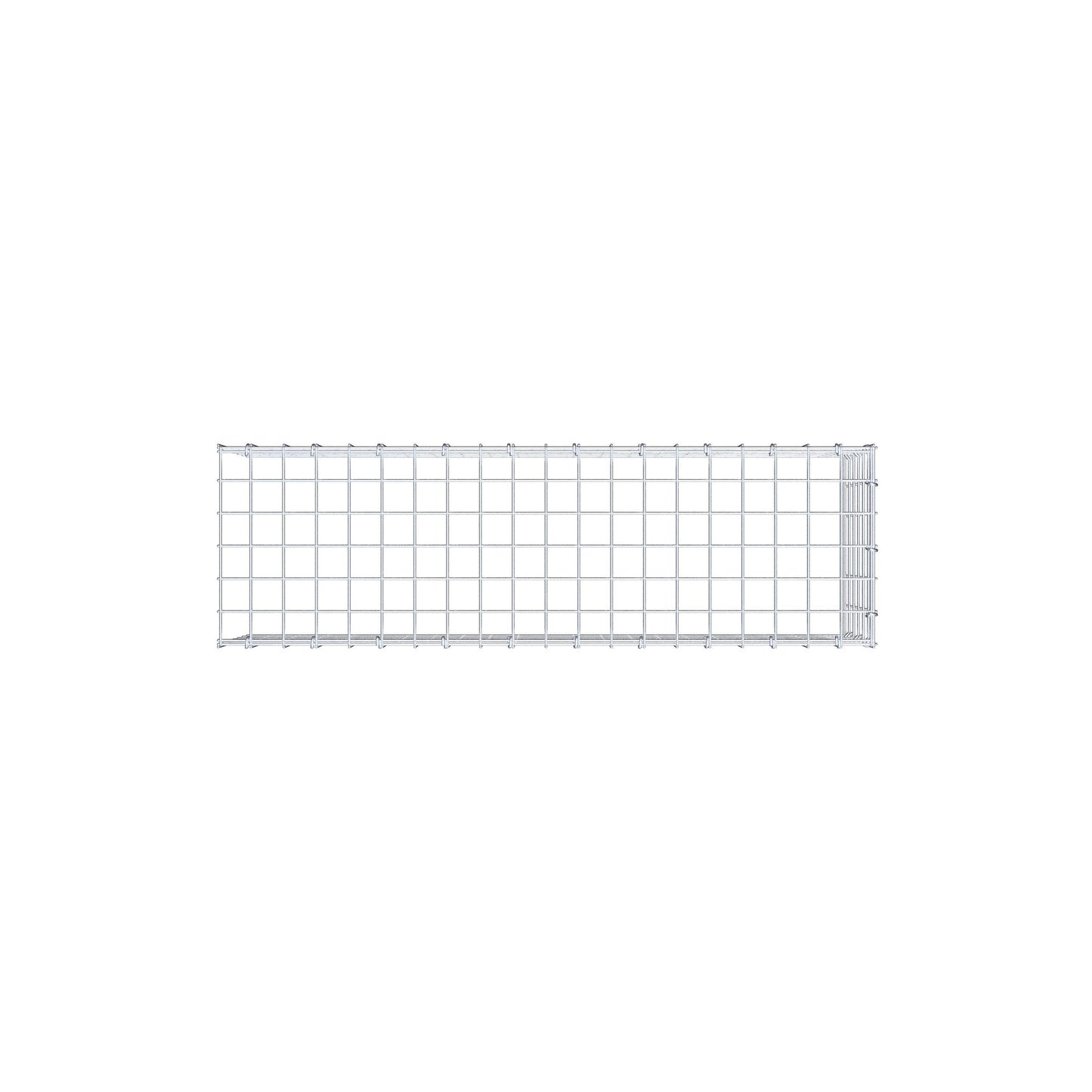 Add-on schanskorf type 4 100 cm x 30 cm x 30 cm (L x H x D), maaswijdte 5 cm x 5 cm, C-ring