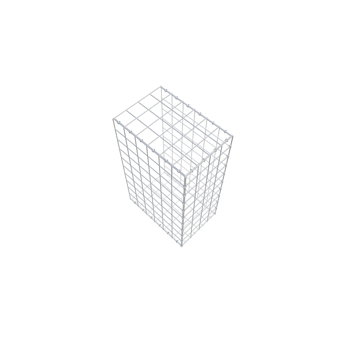 Type 2 oplegkorf 100 cm x 60 cm x 40 cm (L x H x D), maaswijdte 10 cm x 10 cm, C-ring