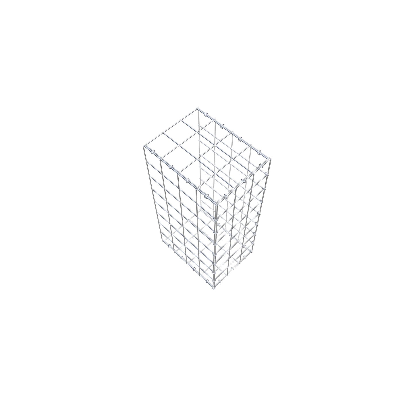Gabbione aggiuntivo di tipo 2 80 cm x 40 cm x 30 cm (L x H x P), maglia 10 cm x 10 cm, anello a C