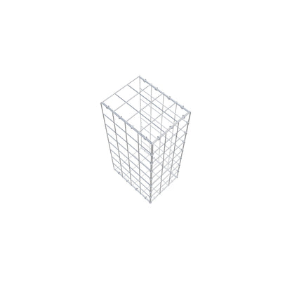 Gabbione aggiuntivo di tipo 2 80 cm x 40 cm x 30 cm (L x H x P), maglia 10 cm x 10 cm, anello a C