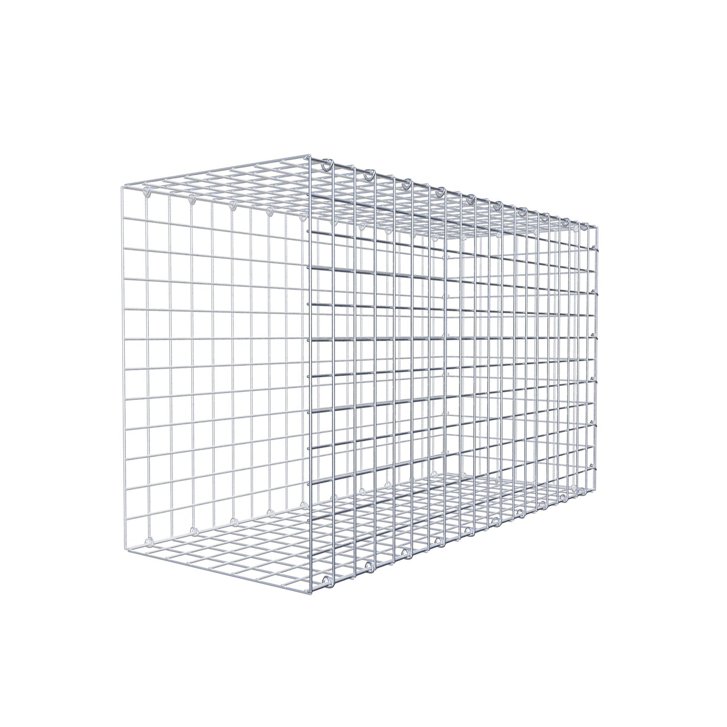 Type 2 oplegkorf 100 cm x 60 cm x 40 cm (L x H x D), maaswijdte 5 cm x 5 cm, C-ring