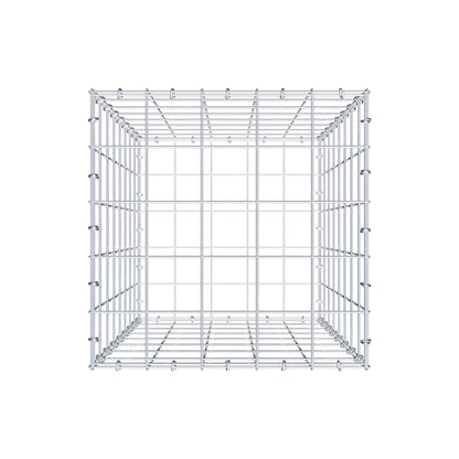 Schanskorf 80 cm x 50 cm x 50 cm (L x H x D), maaswijdte 10 cm x 10 cm, C-ring