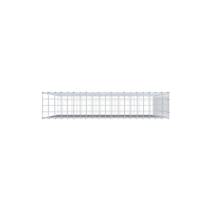 Bevestigbare schanskorf type 2 100 cm x 100 cm x 20 cm (L x H x D), maaswijdte 5 cm x 5 cm, C-ring