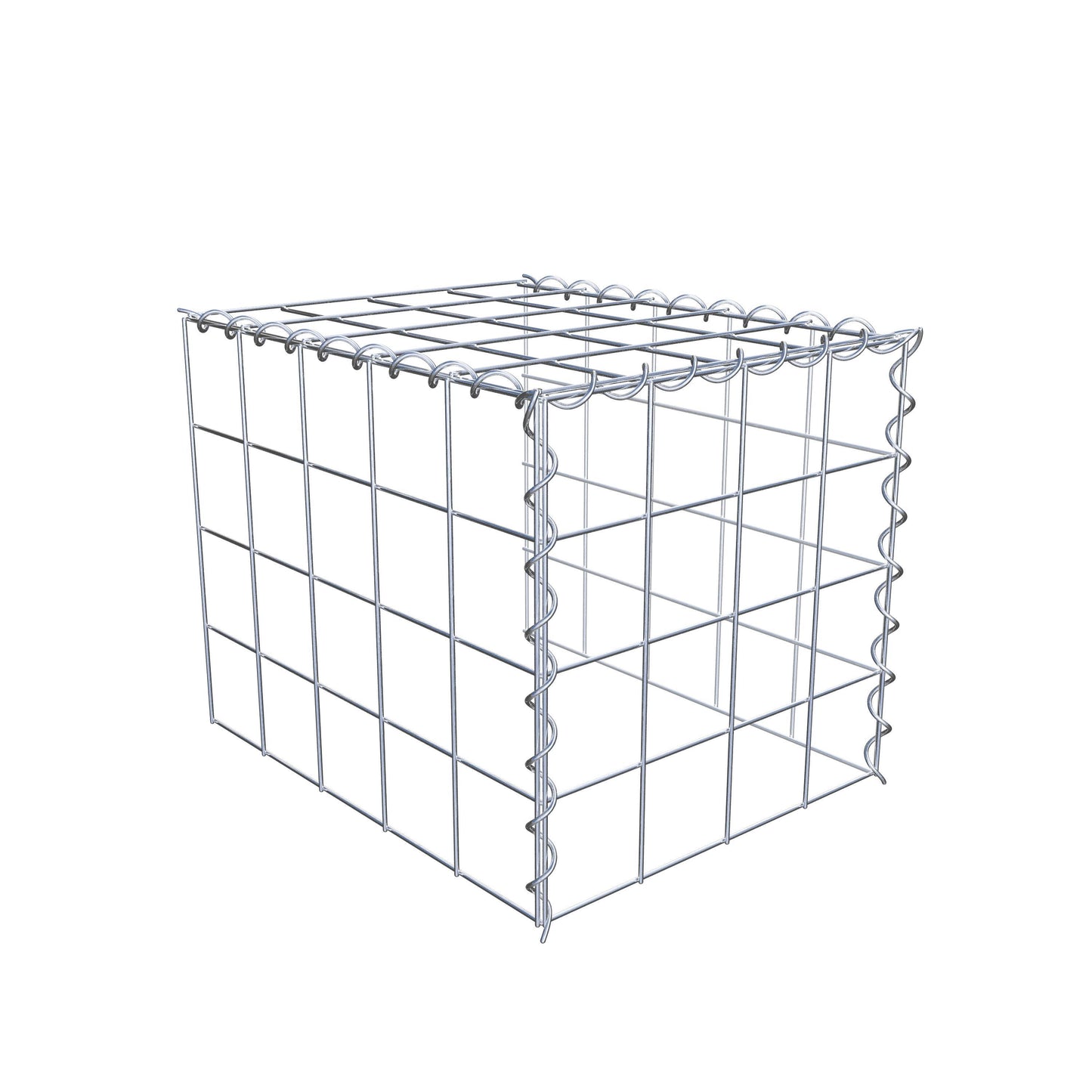 Opvokset gabion type 4 50 cm x 40 cm x 40 cm (L x H x D), maskestørrelse 10 cm x 10 cm, spiral