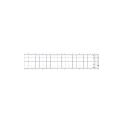 Monteret gabion type 4 100 cm x 50 cm x 20 cm (L x H x D), maskestørrelse 5 cm x 10 cm, C-ring