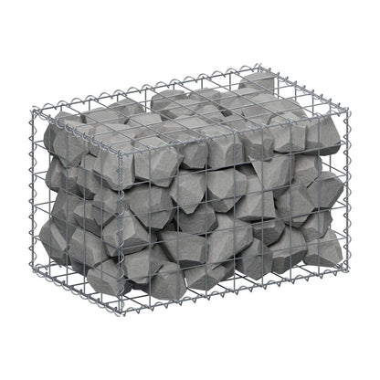 Gabion 80 cm x 50 cm x 50 cm (L x H x P), mailles 10 cm x 10 cm, spirale