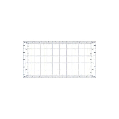 Gabion 100 cm x 40 cm x 50 cm (L x H x D), maskstorlek 10 x 10 cm, spiralring
