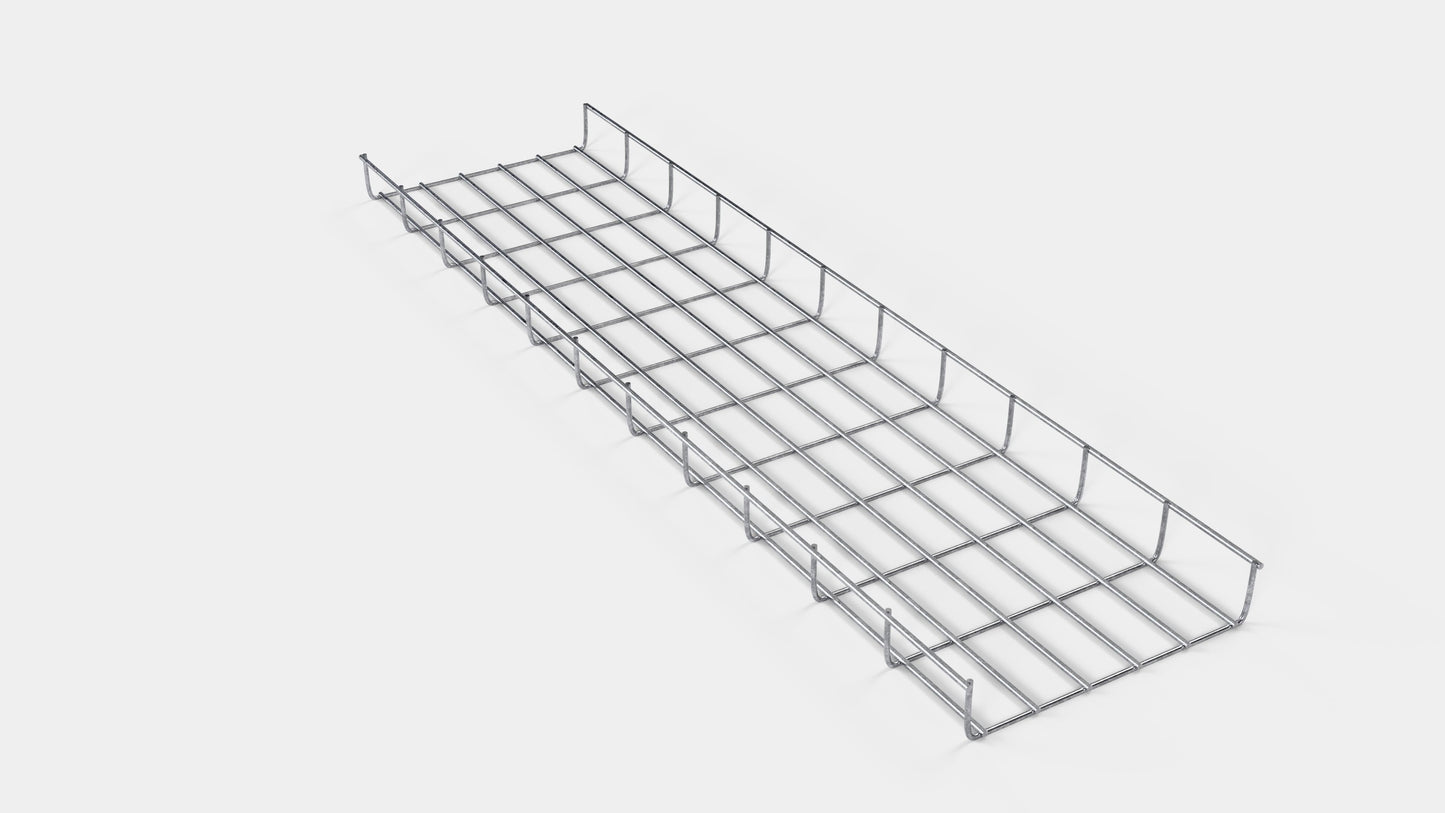 Kabelkanal højde 110 cm, dybde 5 cm, maskestørrelse 5 x 10 cm