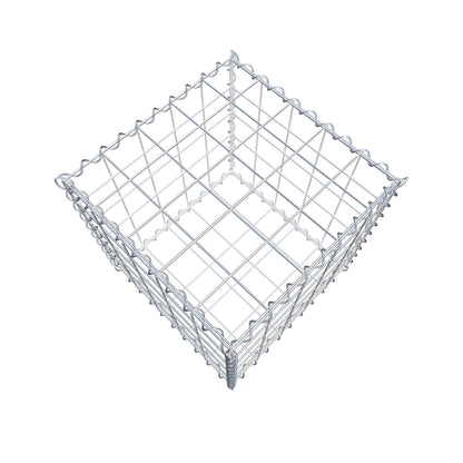 Gabbione 50 cm x 50 cm x 50 cm (L x H x P), maglia 10 cm x 10 cm, spirale