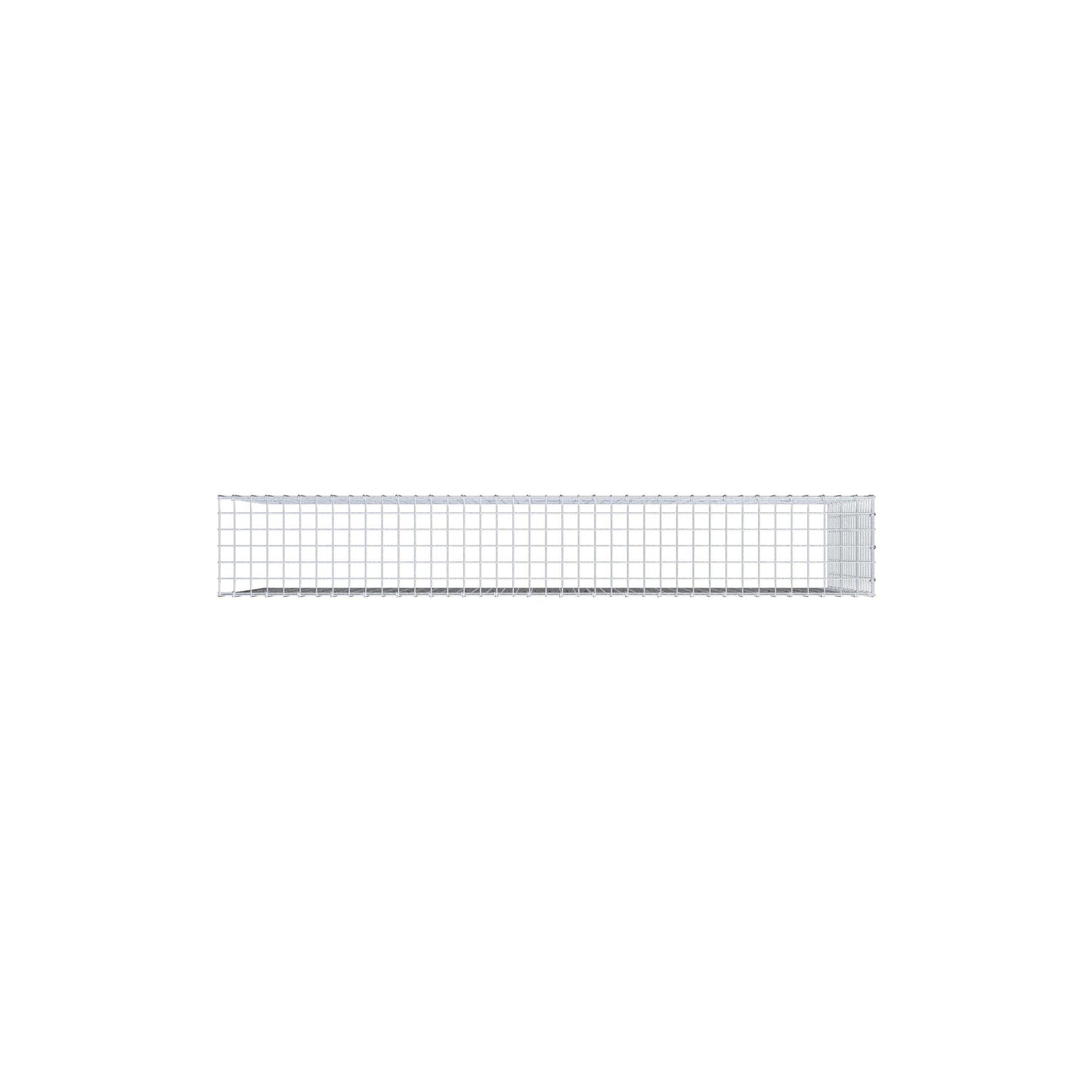 Opbouw schanskorf type 4 200 cm x 100 cm x 30 cm (L x H x D), maaswijdte 5 cm x 5 cm, C-ring